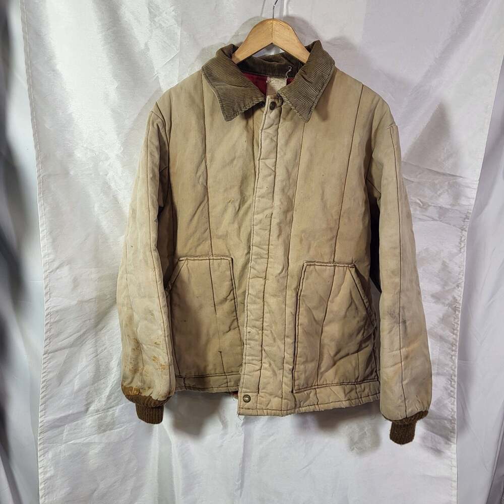 Vintage Distressed Walls Blizzard Pruf Canvas Work Jacket Large Regular